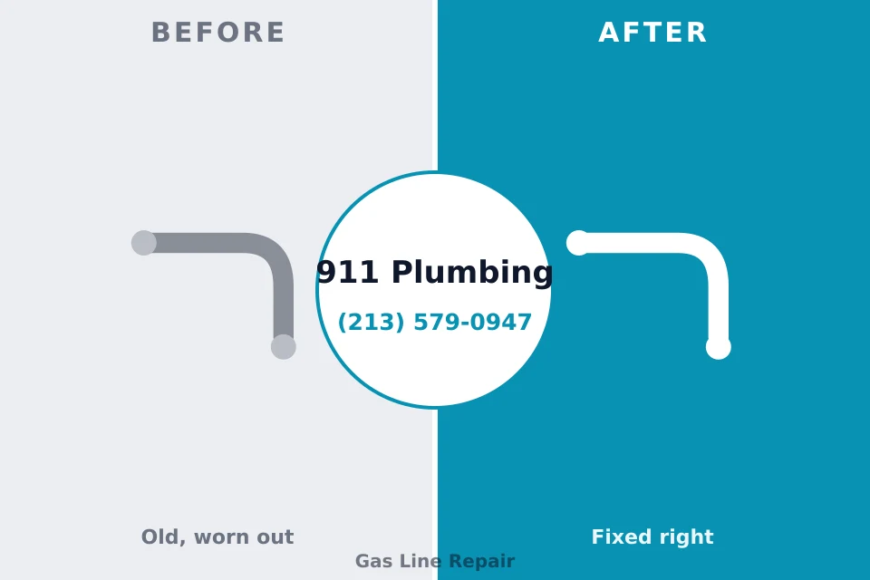 Before and after: plumbing repair Rockford, IL